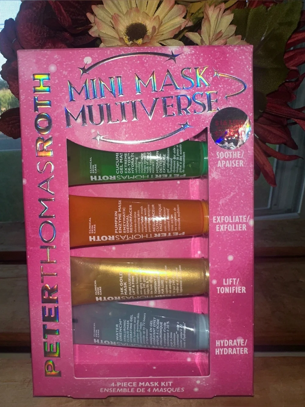 Peter Thomas Roth Mini Mask Set in Pink Packaging with Multicolor Tubes -New